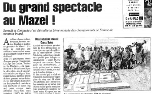 French Championships in Loge des Garde